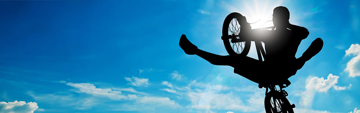 BMX Freestyle Aerial Stunt